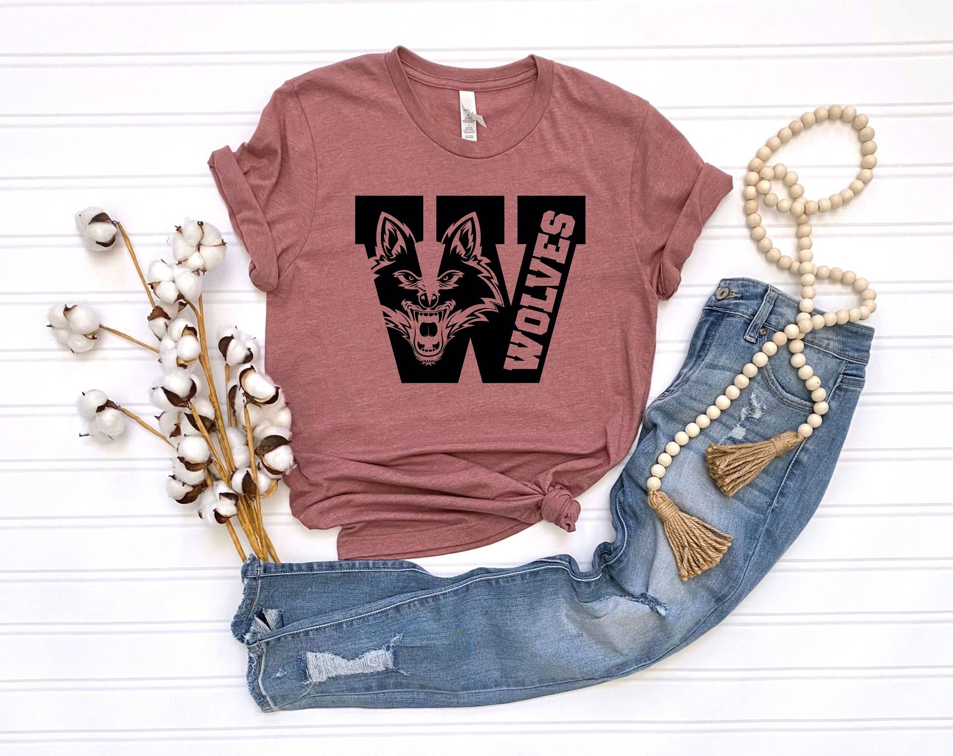Wolves School Spirit Mascot T-Shirt Unisex T-shirt, Sweatshirt, Hoodie, Long Sleeve Tee - T-Shirt, Sweatshirt, Hoodie