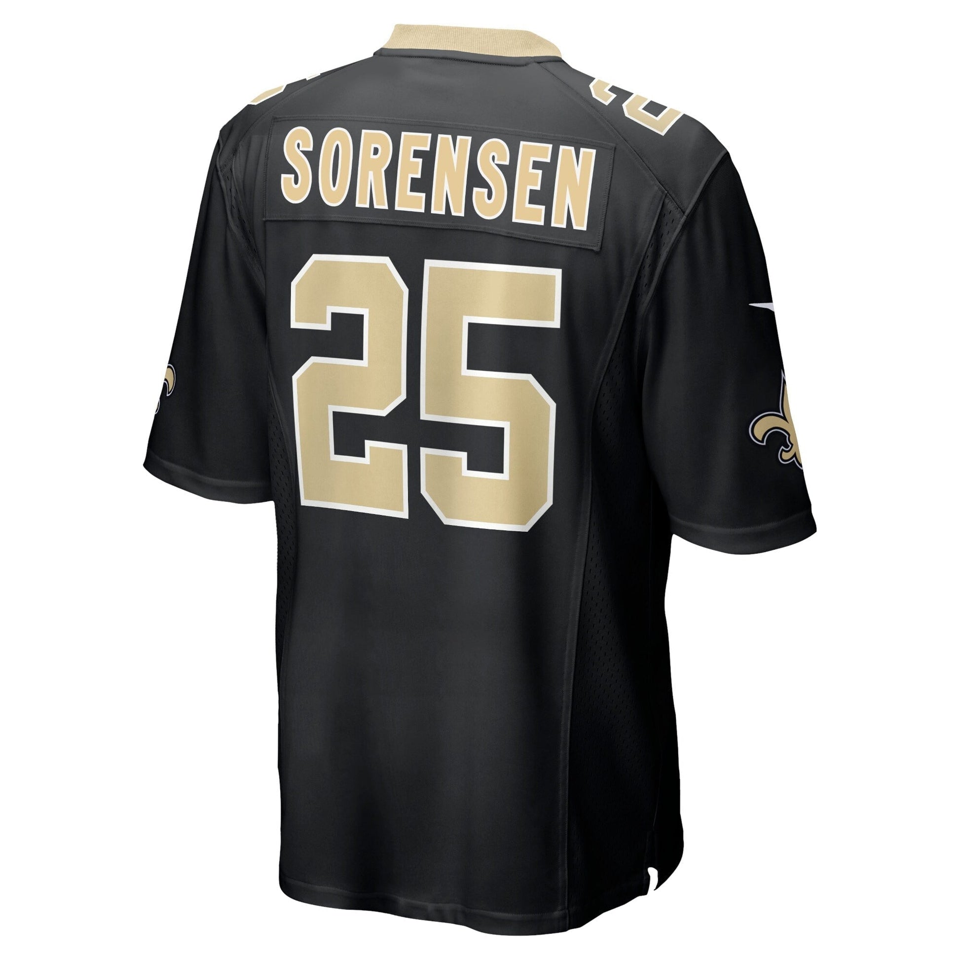 Daniel Sorensen New Orleans Saints Game Jersey - Black football jersey product view 3