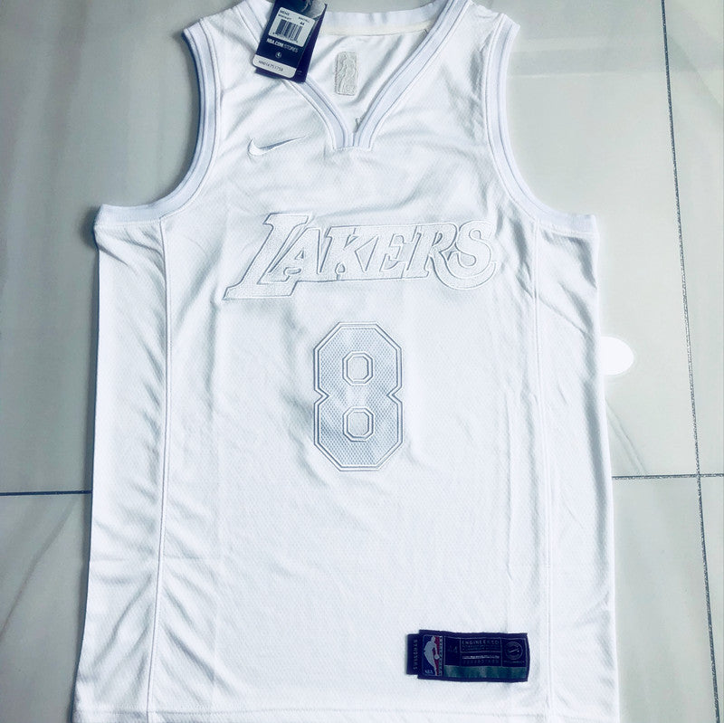 Kobe Bryant's all white #8 jersey basketball jersey product view 1