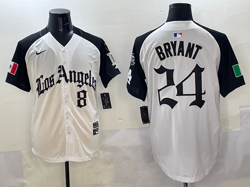 Men's Los Angeles Dodgers Kris Bryant -24 White Game Jersey basketball jersey product view 1