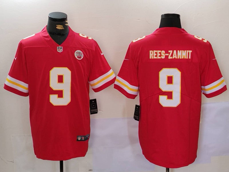 Men's Kansas City Chiefs Louis Rees-zammit Red Game Jersey football jersey product view 1