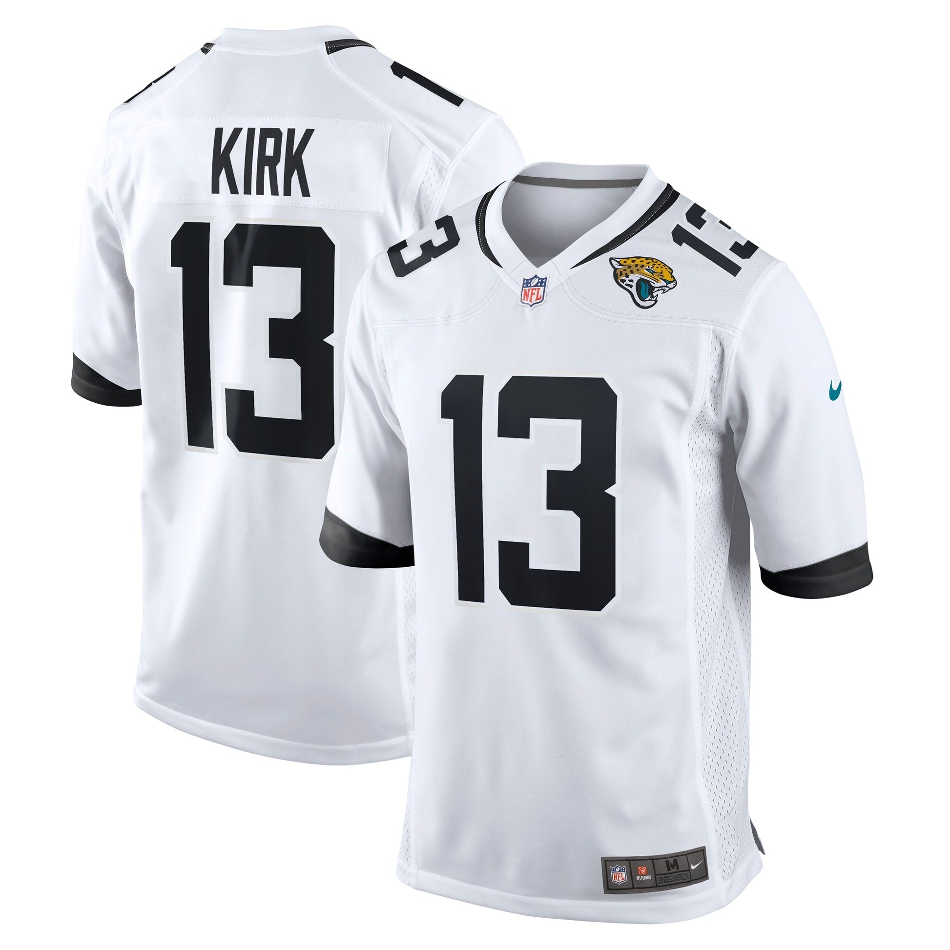 Christian Kirk Jacksonville Jaguars Game Jersey - White football jersey product view 1