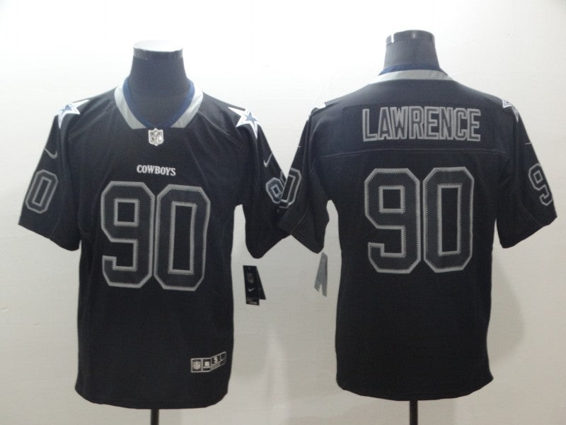 Men's Dallas Cowboys DeMarcus Lawrence #90 Black Player Game Jersey1 football jersey product view 1