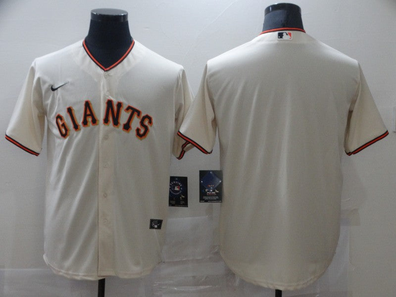 Men's San Francisco Giants Cream Home Blank Replica Jersey baseball jersey product view 1