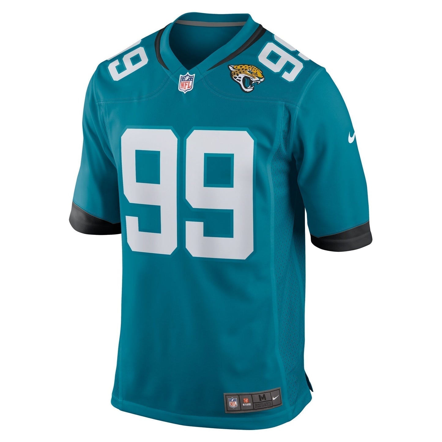 Jeremiah Ledbetter Jacksonville Jaguars Home Game Jersey - Teal football jersey product view 2
