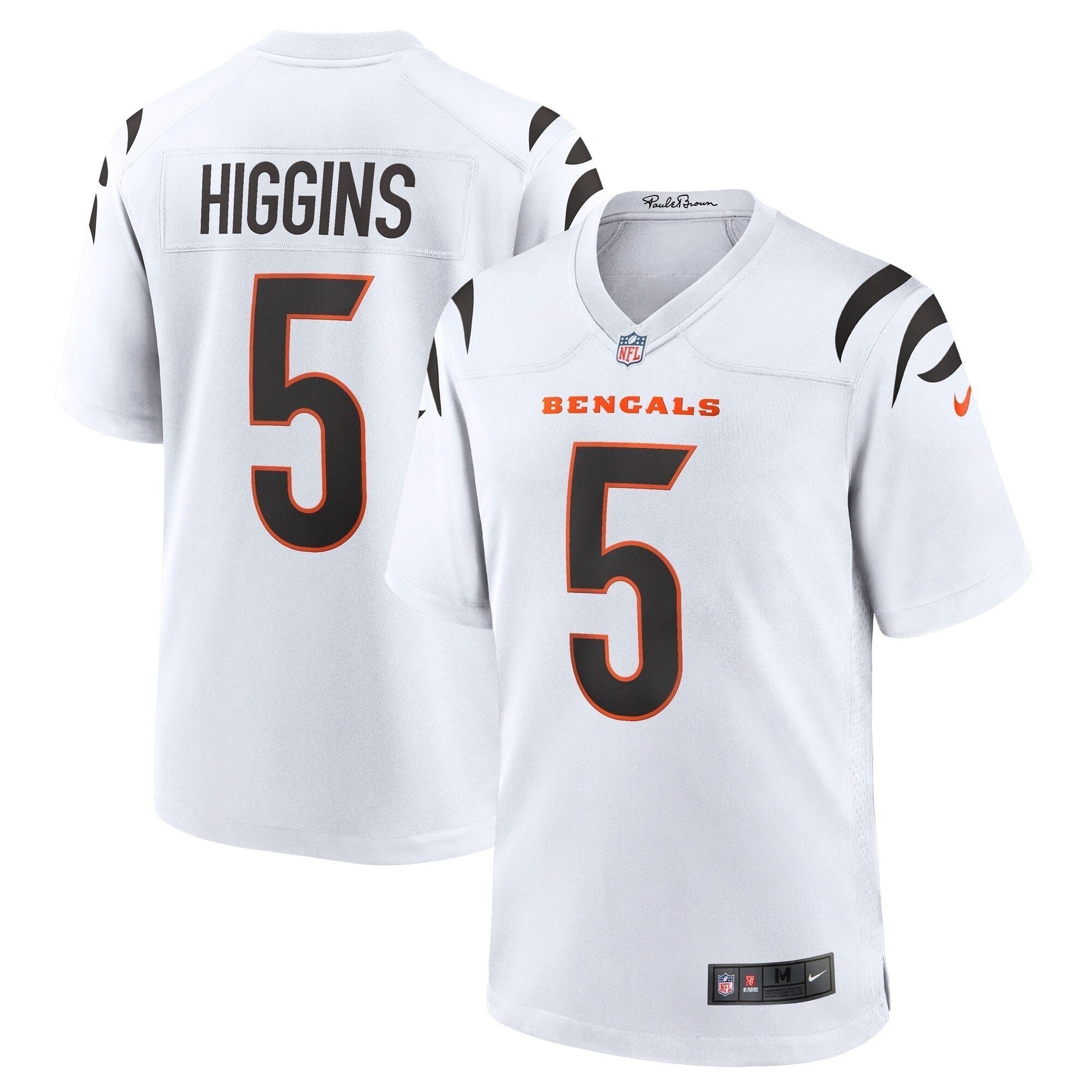 Tee Higgins Cincinnati Bengals Game Jersey - White football jersey product view 1