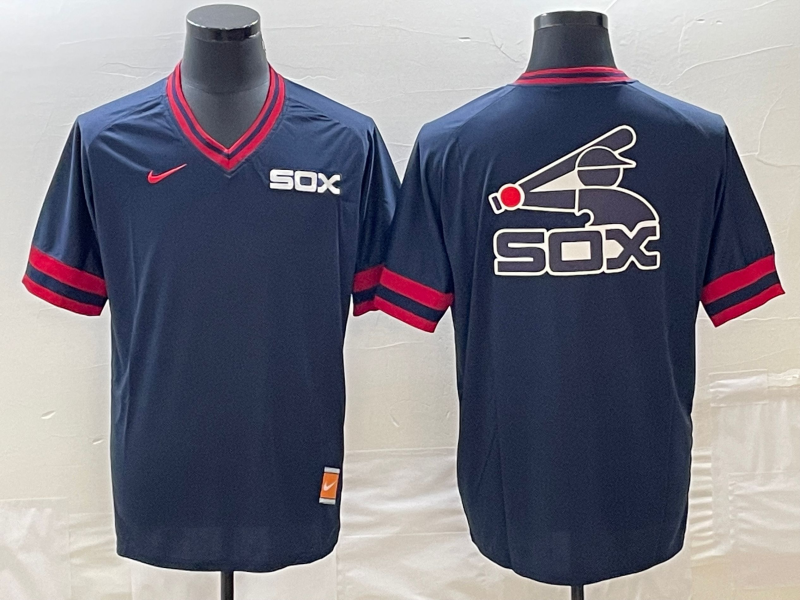 Men's Chicago White Sox Navy Cooperstown Collection Player Jersey baseball jersey product view 1