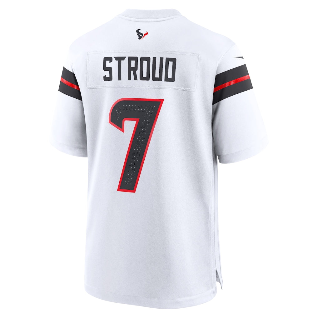 H.Texans #7 C.J. Stroud White Game Jersey football jersey product view 1