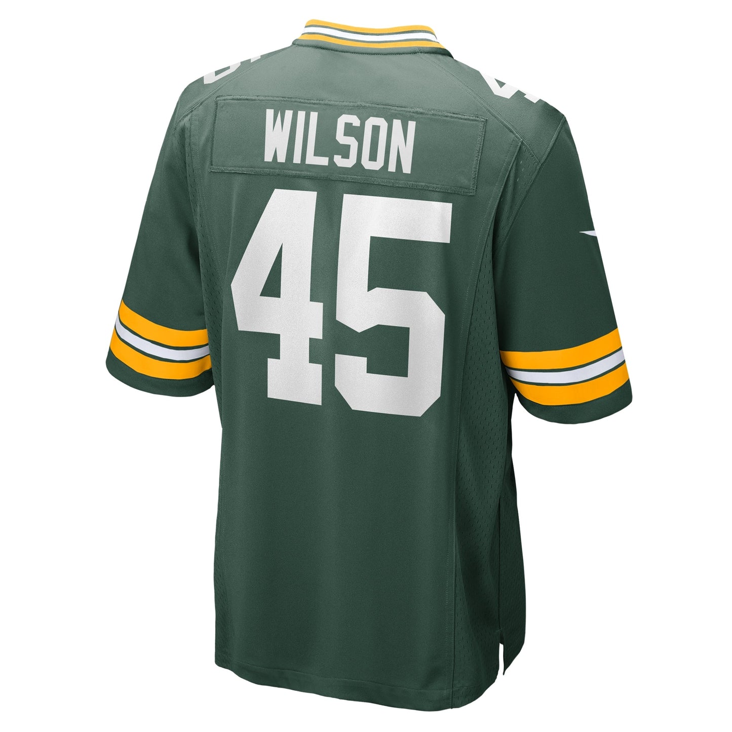 Eric Wilson Green Bay Packers Home Game Jersey - Green football jersey product view 3