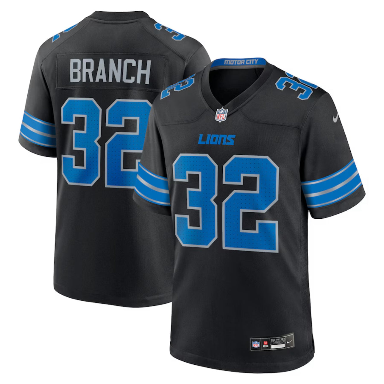 Brian Branch Detroit Lions 2024 Jersey football jersey product view 1