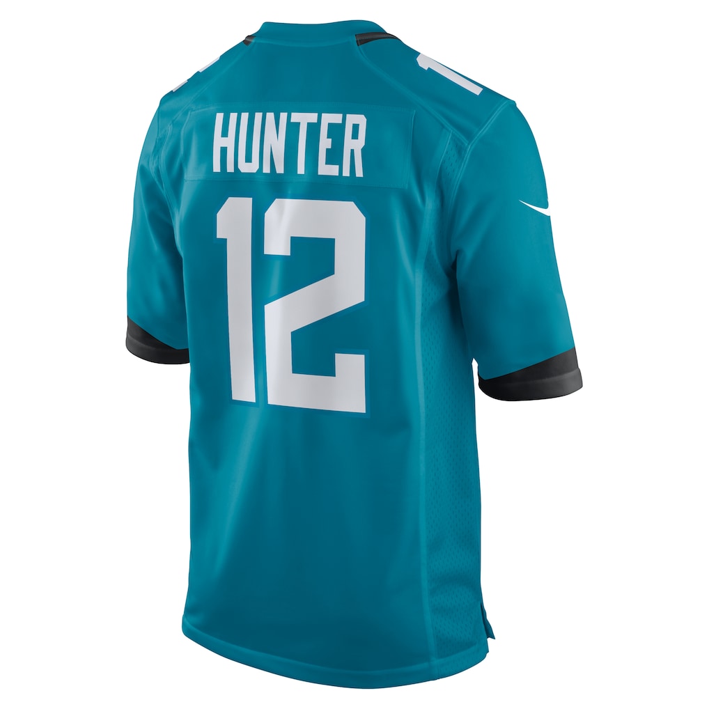 J.Jaguars #12 Travis Hunter Teal 2025 NFL Draft First Round Pick Game Jersey football jersey product view 1