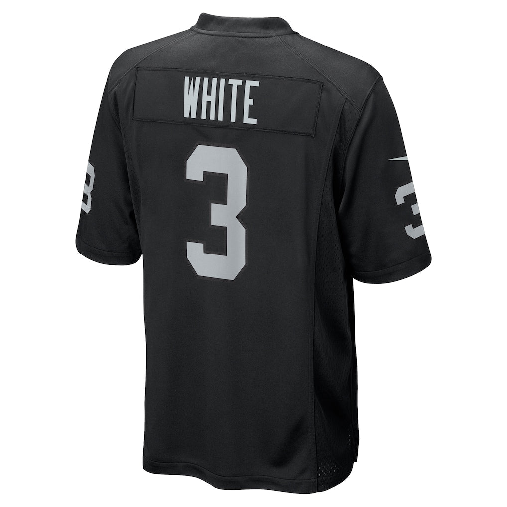 LV.Raiders #3 Zamir White Black Team Game Jersey football jersey product view 1