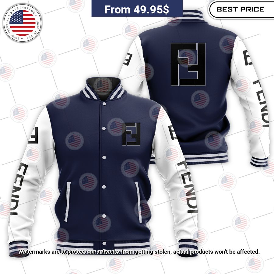 HOT Fendi Baseball Jacket Unisex T-shirt, Sweatshirt, Hoodie, Long Sleeve Tee - T-Shirt, Sweatshirt, Hoodie