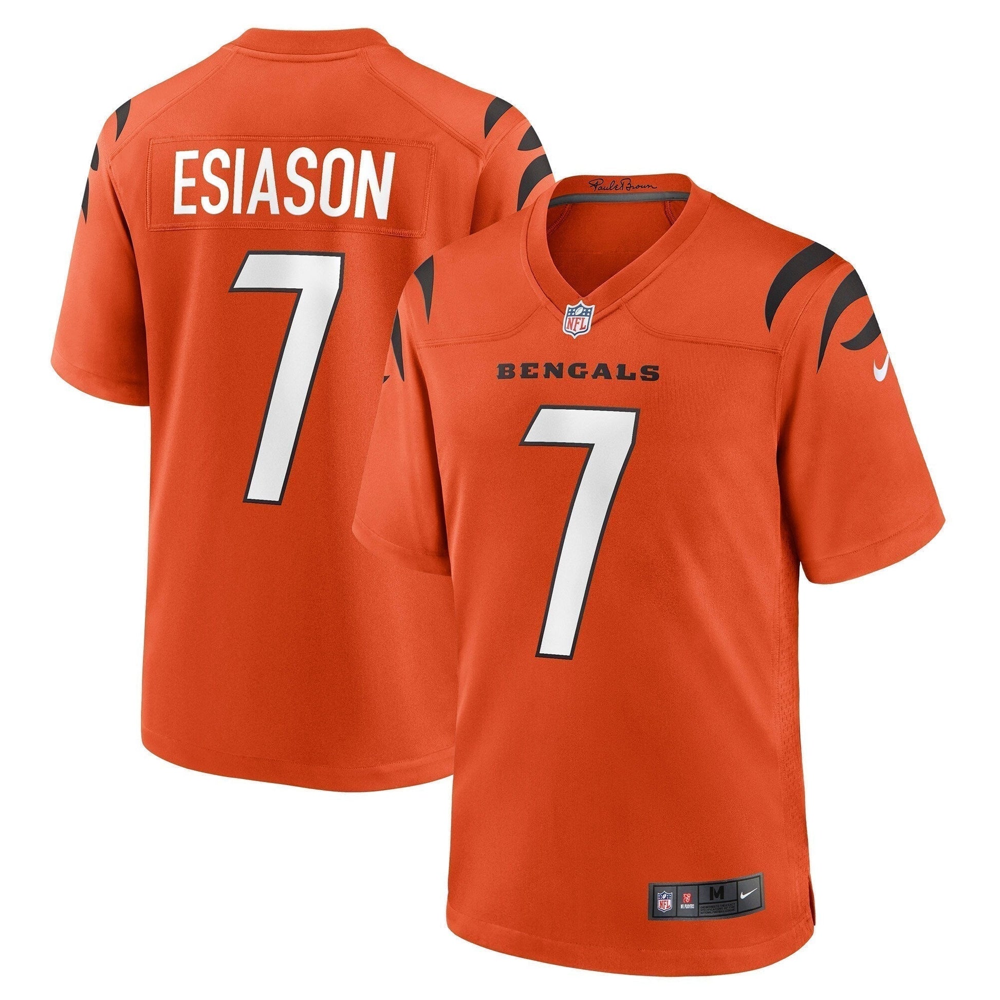 Boomer Esiason Cincinnati Bengals Retired Alternate Game Jersey - Orange football jersey product view 1