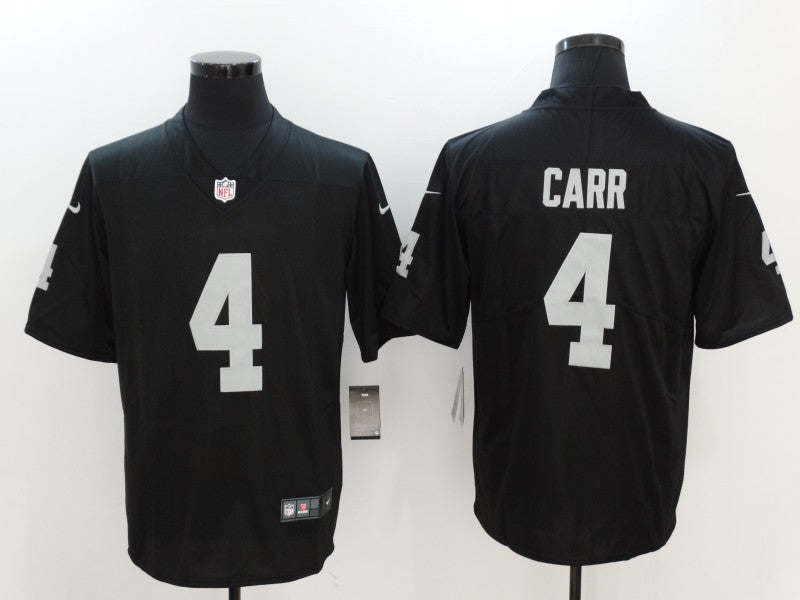 Men's Las Vegas Raiders Derek Carr Black Vapor Jersey Black football jersey product view 1