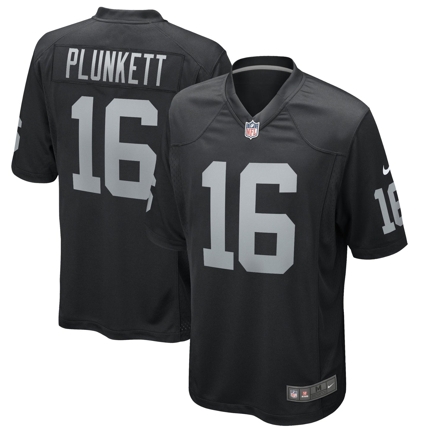 Jim Plunkett Las Vegas Raiders Game Retired Jersey - Black football jersey product view 1