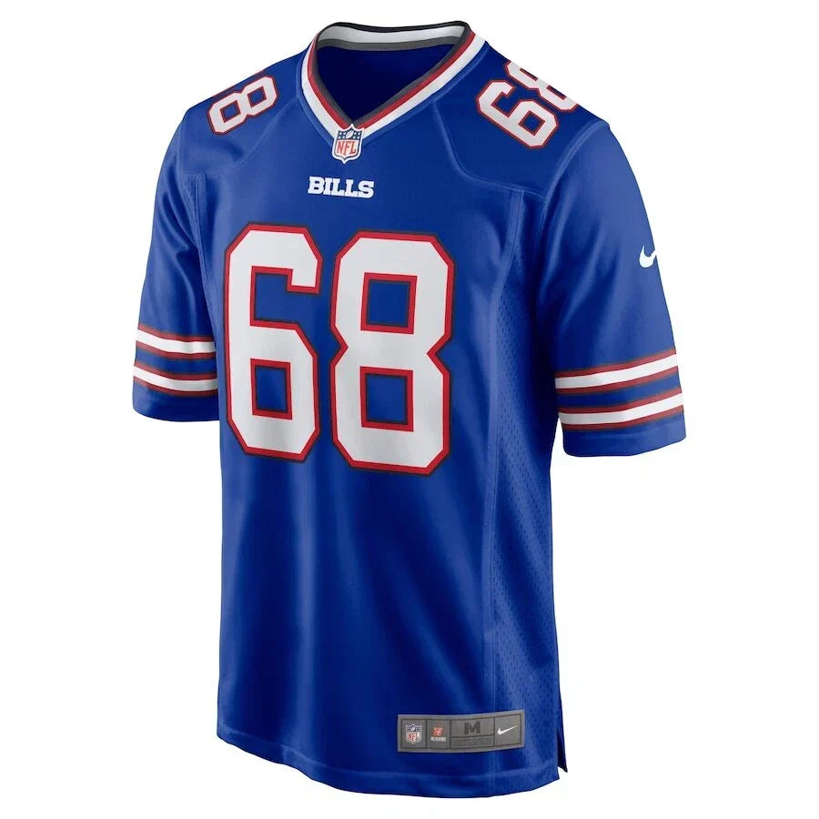 Buffalo Bills Tylan Grable #68 Men's Royal Blue Official NFL Game Jersey football jersey product view 3