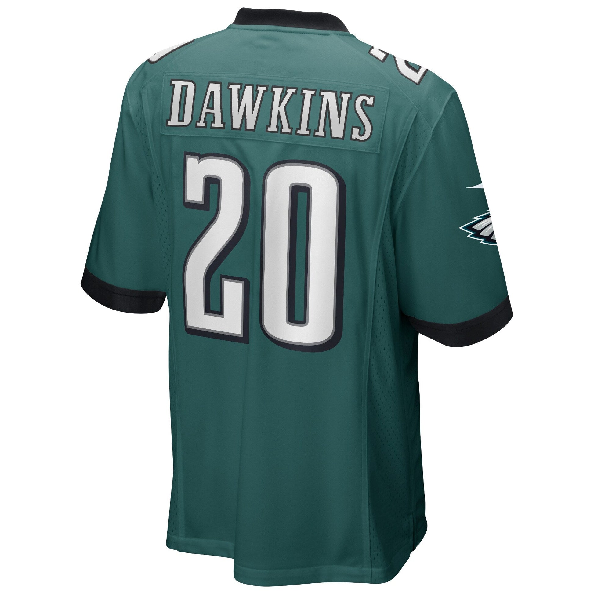 Brian Dawkins Philadelphia Eagles Game Retired Jersey - Midnight Green football jersey product view 3