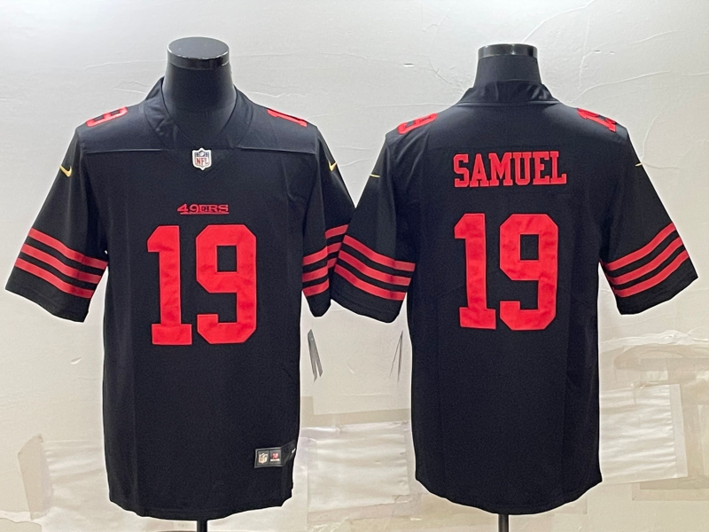 Men's San Francisco 49ers Deebo Samuel Black Player Jersey football jersey product view 1