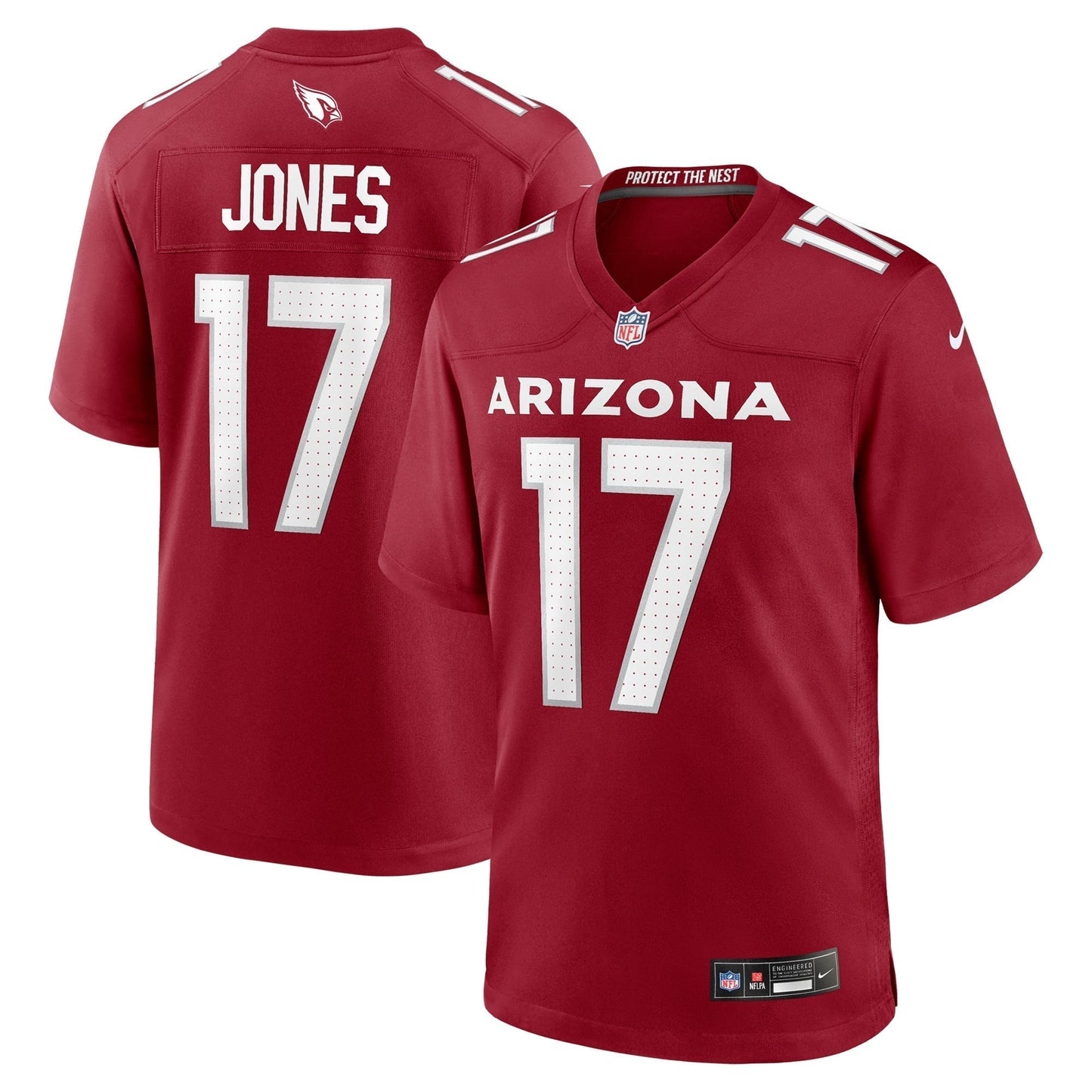 Zay Jones Arizona Cardinals Team Game Jersey - Cardinal football jersey product view 1