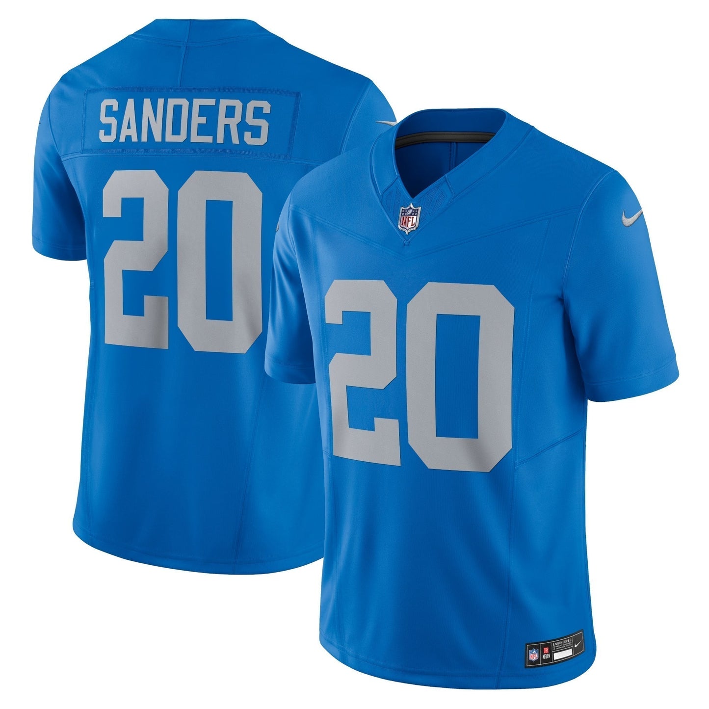 Barry Sanders Detroit Lions Vapor F.U.S.E. Alternate Limited Jersey - Blue football jersey product view 1