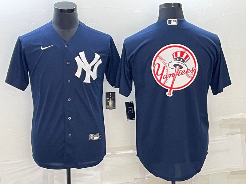 Men's New York Yankees Navy Alternate Team Jersey1 baseball jersey product view 1