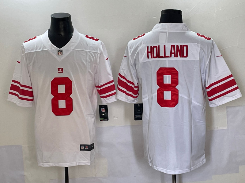 Men's New York Giants Jevon Holland White Game Player Jersey football jersey product view 1