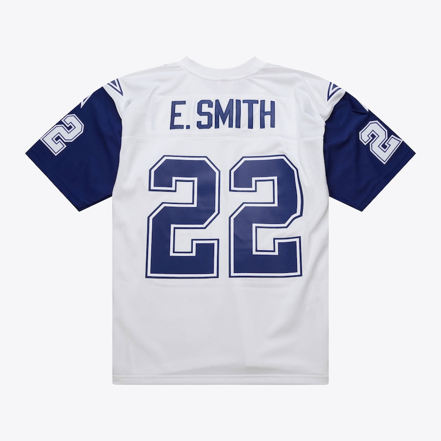 Men's Emmitt Smith White Dallas Cowboys 1994 Replica Jersey football jersey product view 2