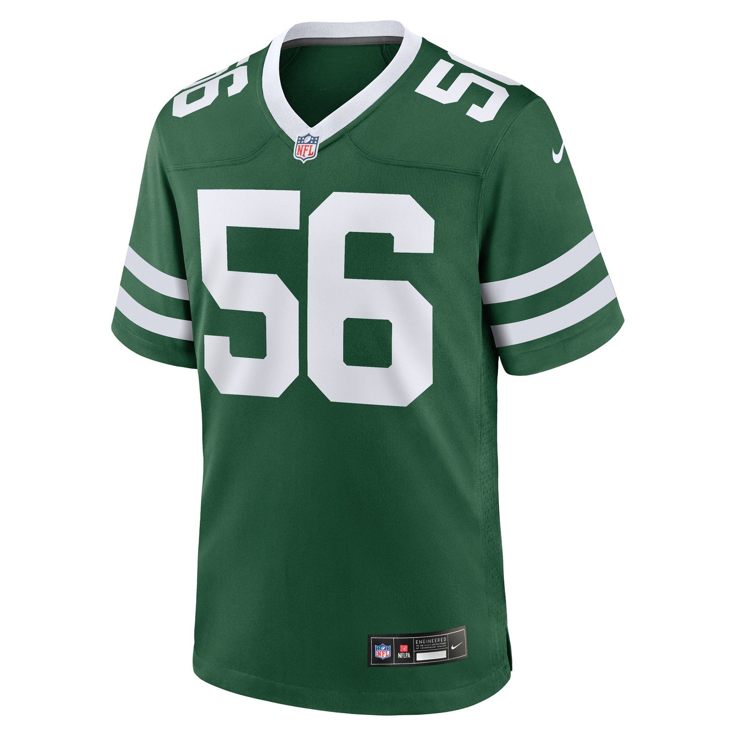 Quincy Williams New York Jets Game Jersey Legacy Green football jersey product view 2