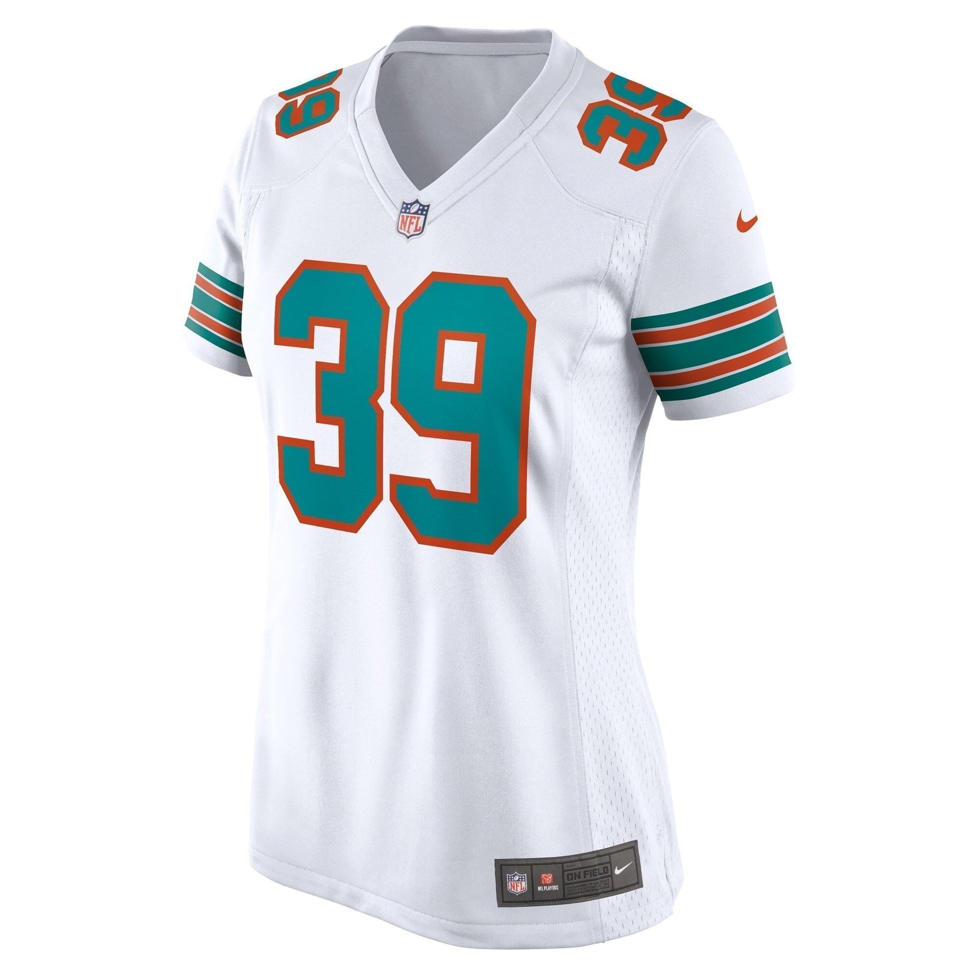 Larry Csonka Miami Dolphins Retired Jersey - White football jersey product view 2
