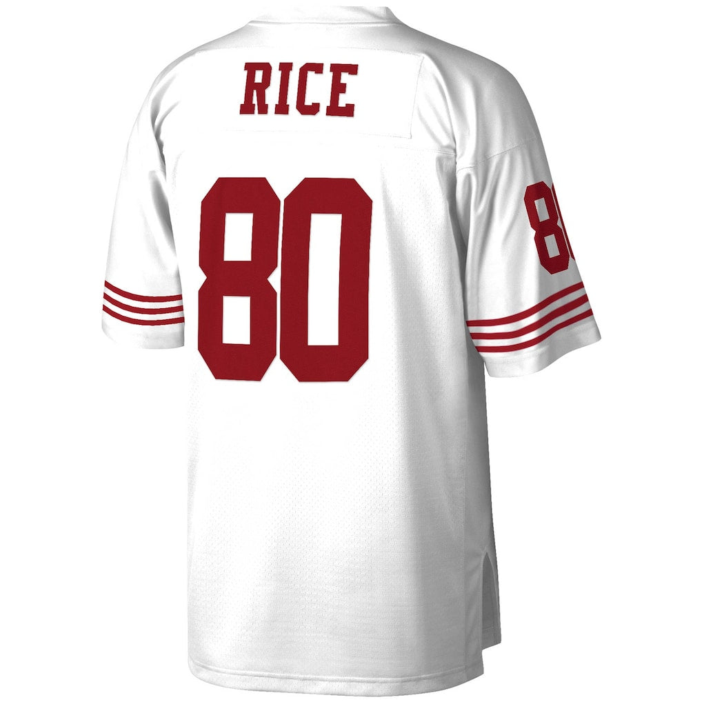 SF.49ers #80 Jerry Rice White Legacy Replica Jersey football jersey product view 1