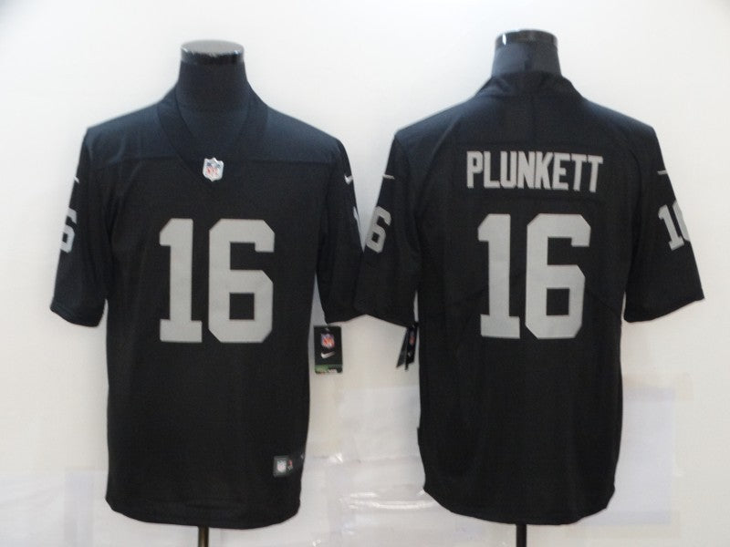 Men's Las Vegas Raiders Jim Plunkett Black Game Jersey football jersey product view 1