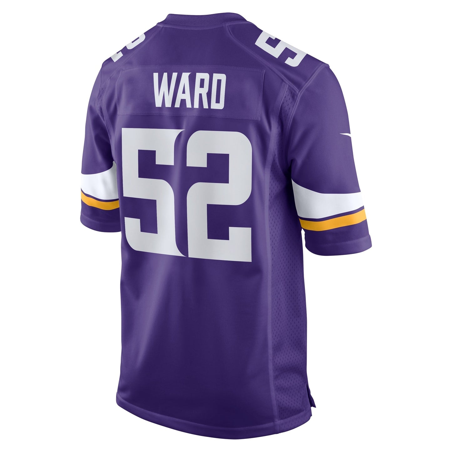 Jihad Ward Minnesota Vikings Team Game Jersey - Purple football jersey product view 3