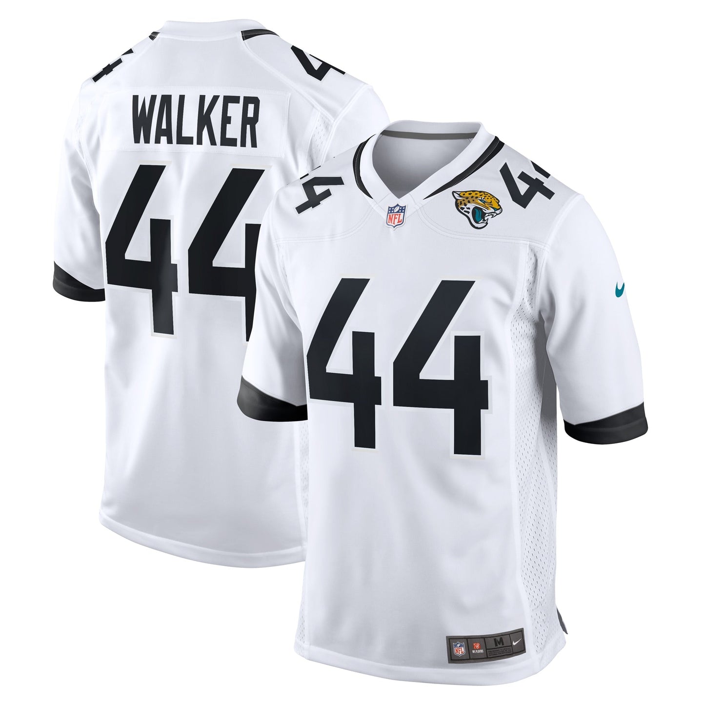 Travon Walker Jacksonville Jaguars Game Jersey - White football jersey product view 1