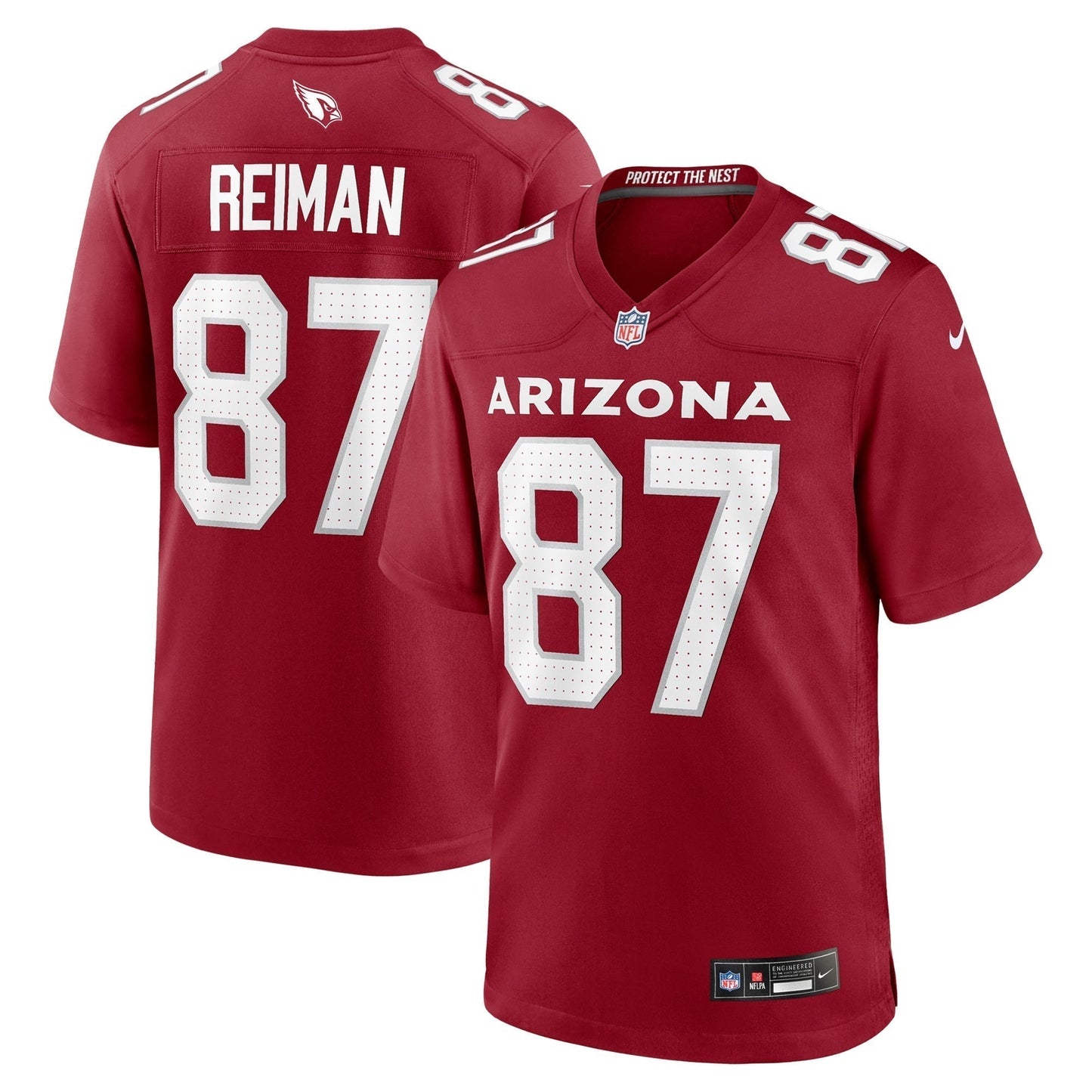 Tip Reiman Arizona Cardinals Team Game Jersey - Cardinal football jersey product view 1