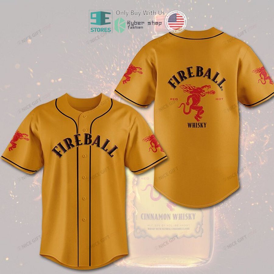 BEST Fireball Whisky Baseball Jersey Unisex T-shirt, Sweatshirt, Hoodie, Long Sleeve Tee - T-Shirt, Sweatshirt, Hoodie