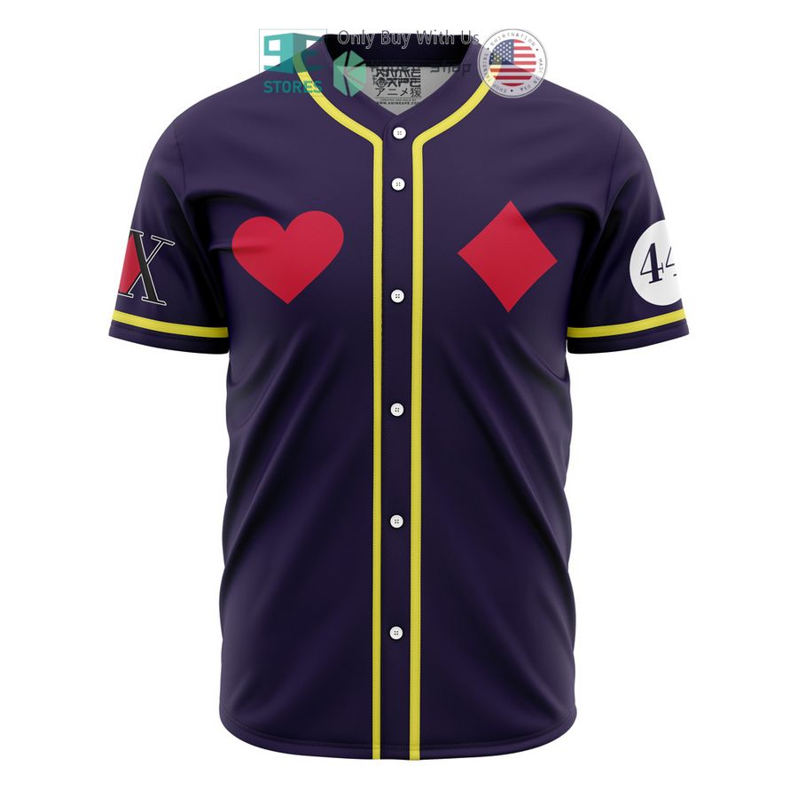 BEST First Outfit Hisoka Hunter X Hunter Baseball Jersey Unisex T-shirt, Sweatshirt, Hoodie, Long Sleeve Tee - T-Shirt, Sweatshirt, Hoodie