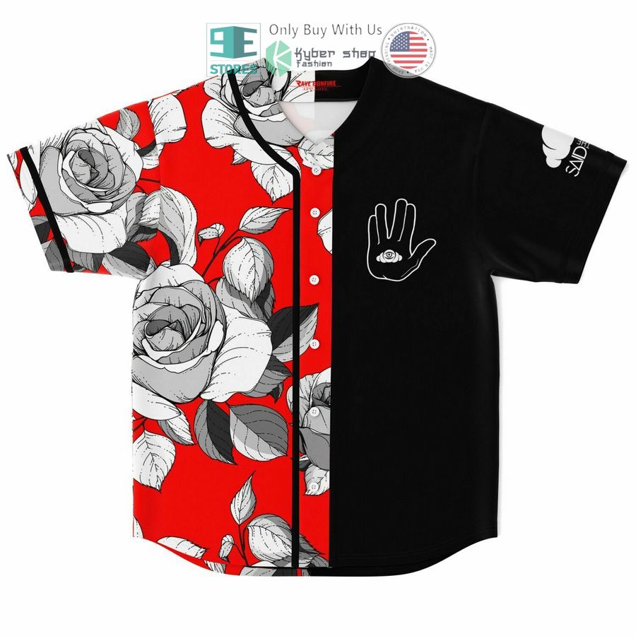 BEST Flowers Rezz black red Baseball Jersey Unisex T-shirt, Sweatshirt, Hoodie, Long Sleeve Tee - T-Shirt, Sweatshirt, Hoodie