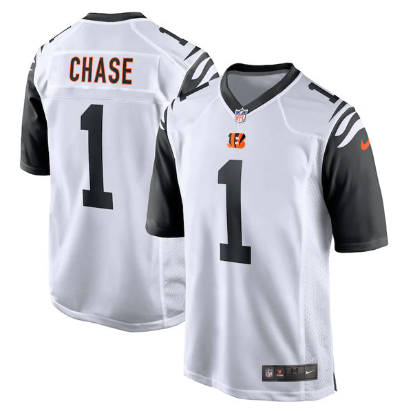 Ja'Marr Chase Cincinnati Bengals Color Rush Jersey - White football jersey product view 1