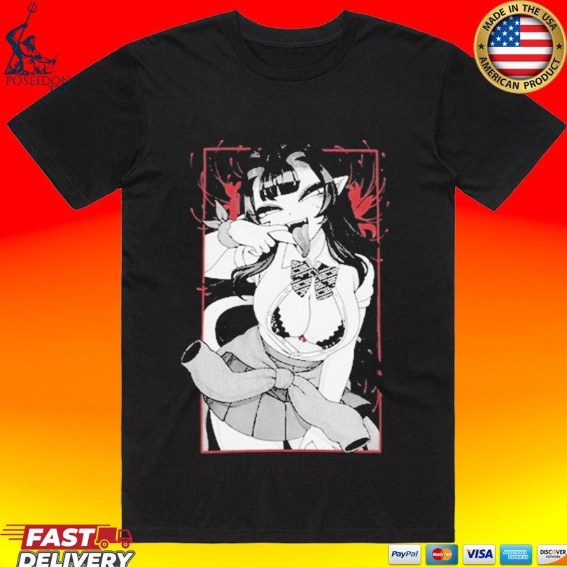 Gamer Supps Merunyaa Succubus T-shirt Unisex T-shirt, Sweatshirt, Hoodie, Long Sleeve Tee - T-Shirt, Sweatshirt, Hoodie