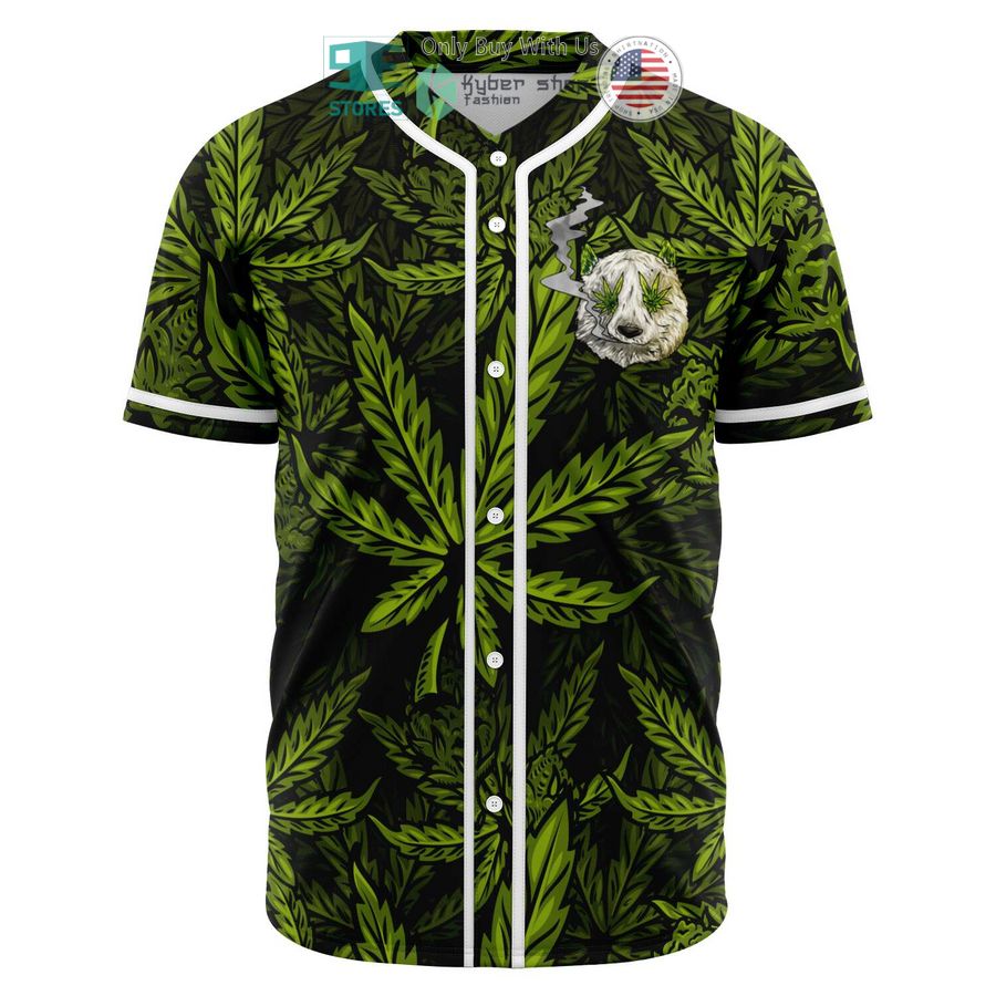 BEST Ganda Panda Cannabis Baseball Jersey Unisex T-shirt, Sweatshirt, Hoodie, Long Sleeve Tee - T-Shirt, Sweatshirt, Hoodie