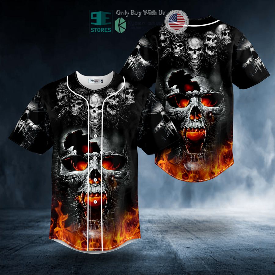 BEST Ghost Rider Fire Skull Baseball Shirt Unisex T-shirt, Sweatshirt, Hoodie, Long Sleeve Tee - T-Shirt, Sweatshirt, Hoodie