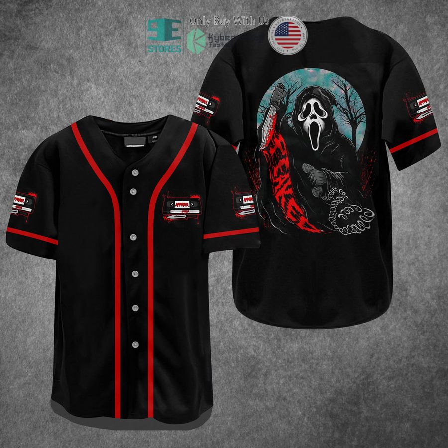 BEST Ghostface Horror Movie Baseball Jersey Unisex T-shirt, Sweatshirt, Hoodie, Long Sleeve Tee - T-Shirt, Sweatshirt, Hoodie