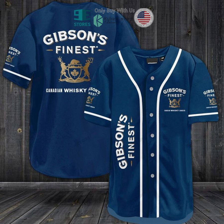 BEST Gibson's Finest Whisky blue Baseball Jersey Unisex T-shirt, Sweatshirt, Hoodie, Long Sleeve Tee - T-Shirt, Sweatshirt, Hoodie