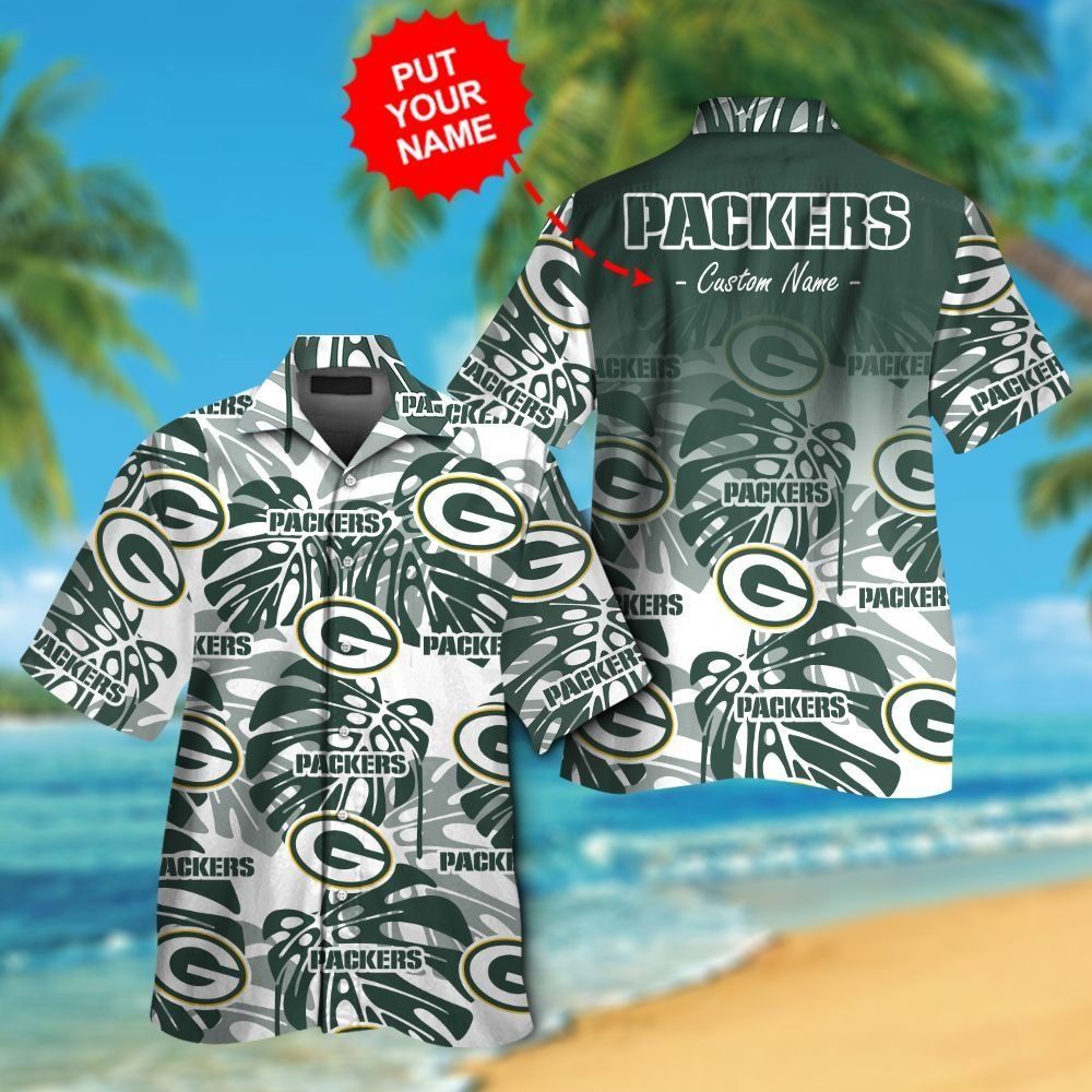 Green Bay Packers Exclusive Tropical Hawaiian Shirt Unisex T-shirt, Sweatshirt, Hoodie, Long Sleeve Tee - T-Shirt, Sweatshirt, Hoodie