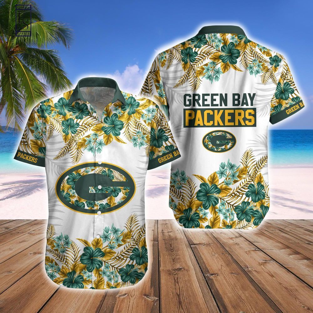 Green Bay Packers Hawaiian Shirt Short Tropical Combo Set Unisex T-shirt, Sweatshirt, Hoodie, Long Sleeve Tee - T-Shirt, Sweatshirt, Hoodie