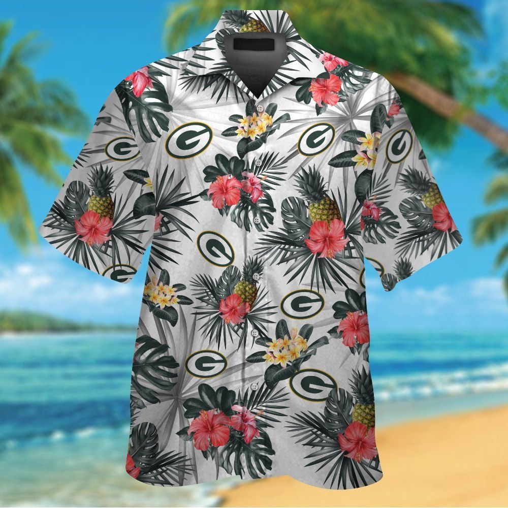 Green Bay Packers Hawaiian Shirt Tropical Trend Unisex T-shirt, Sweatshirt, Hoodie, Long Sleeve Tee - T-Shirt, Sweatshirt, Hoodie
