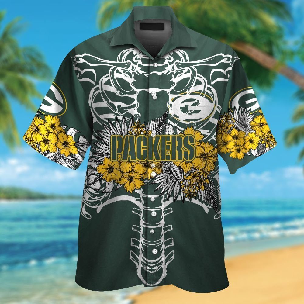 Green Bay Packers Hawaiian Tropical Shirt Exclusive Unisex T-shirt, Sweatshirt, Hoodie, Long Sleeve Tee - T-Shirt, Sweatshirt, Hoodie