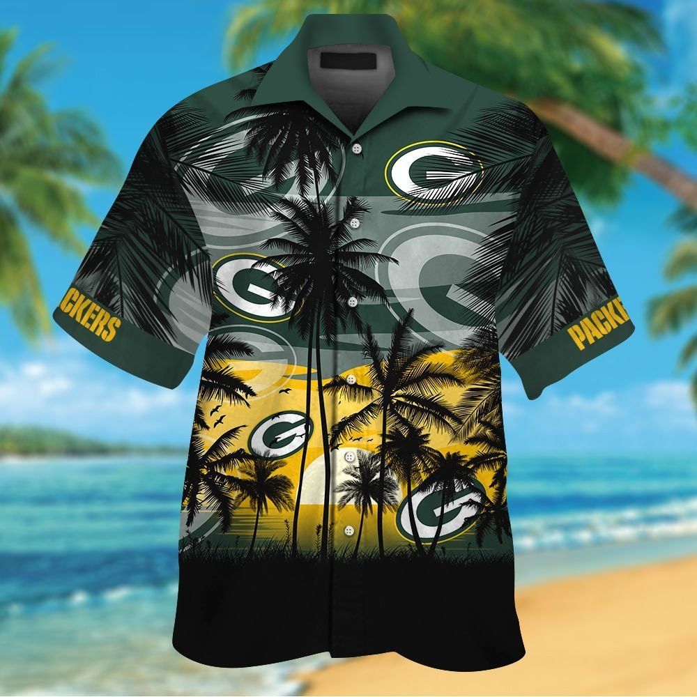 Green Bay Packers Tropical Hawaiian Shirt Unique Design Unisex T-shirt, Sweatshirt, Hoodie, Long Sleeve Tee - T-Shirt, Sweatshirt, Hoodie