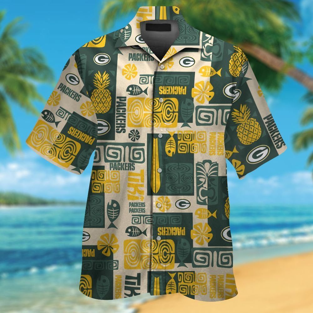 Green Bay Packers Tropical Shirt Hawaiian Design Unisex T-shirt, Sweatshirt, Hoodie, Long Sleeve Tee - T-Shirt, Sweatshirt, Hoodie